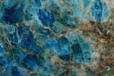 Free-Standing, Polished Blue Apatite - Madagascar #127881-1